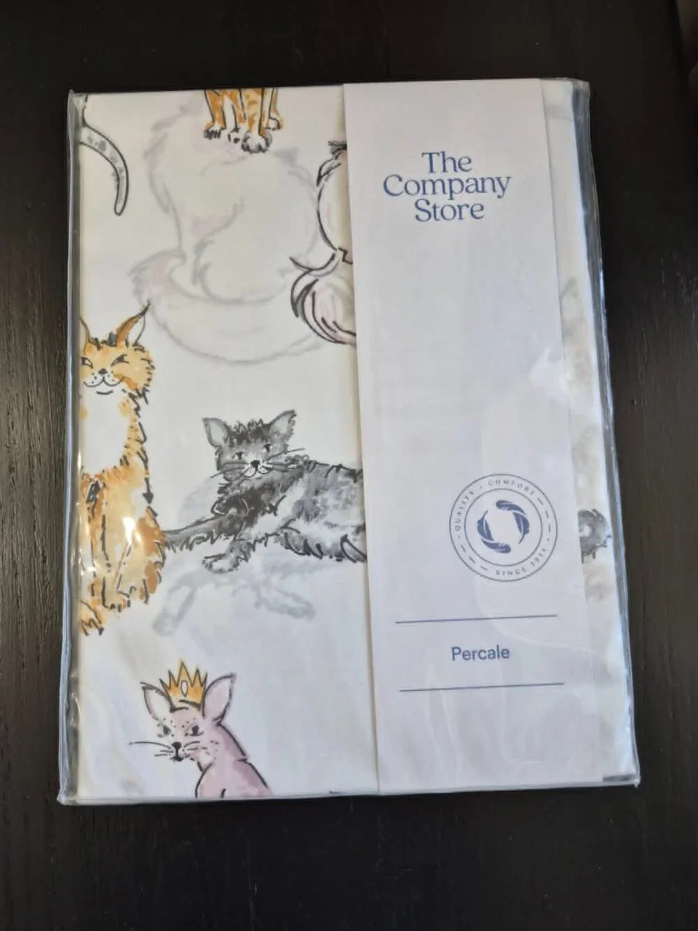 The Company Store Quality Comfort since 1911 Royal Cats Shower Curtain Percale